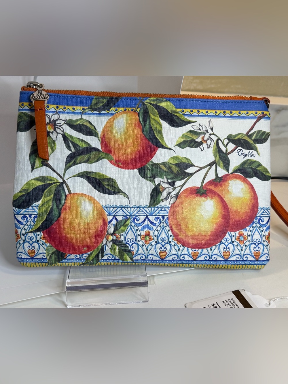Brighton Casablanca Garden Large wristlet. Zip closure, NWT